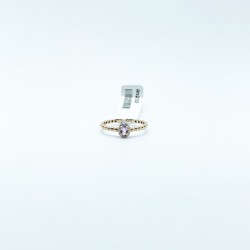Anillo Oval Mini Amatista Rosa – Victoria Fine Jewelry