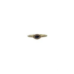Anillo Ojo Zafiro Con Diamantes – Victoria Fine Jewelry