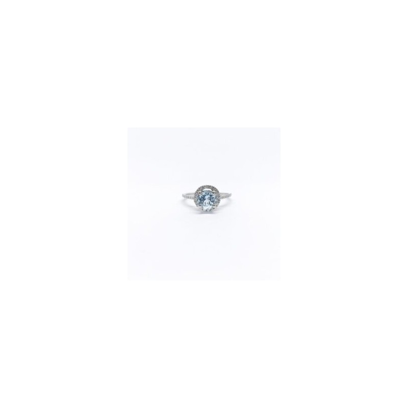 Anillo Redondo Aguamarina – Victoria Fine Jewelry