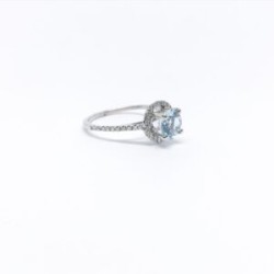 Anillo Redondo Aguamarina – Victoria Fine Jewelry