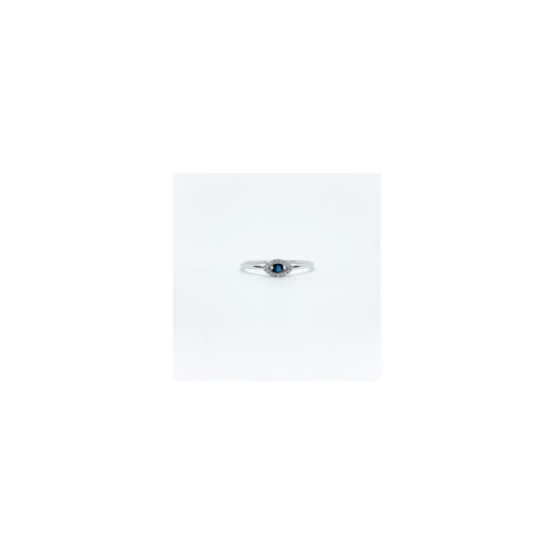 Anillo Ojo de Zafiro con Diamantes – Victoria Fine Jewelry