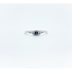 Anillo Ojo de Zafiro con Diamantes – Victoria Fine Jewelry