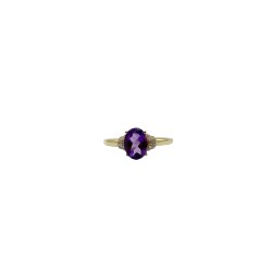 Anillo Oval Amatista – Victoria Fine Jewelry
