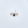 Anillo Redondo Zafiro Con Halo De Diamantes – Victoria Fine Jewelry