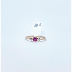 Anillo Rubí Biselado Con Diamantes – Victoria Fine Jewelry