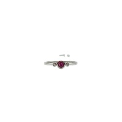 Anillo Rubí Biselado Con Diamantes – Victoria Fine Jewelry