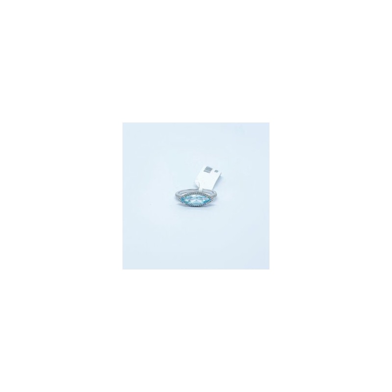Anillo Topacio Azul Con Diamantes – Victoria Fine Jewelry