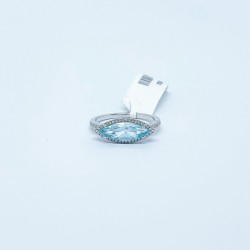 Anillo Topacio Azul Con Diamantes – Victoria Fine Jewelry