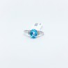 Anillo Topacio Azul Oval con Diamantes – Victoria Fine Jewelry