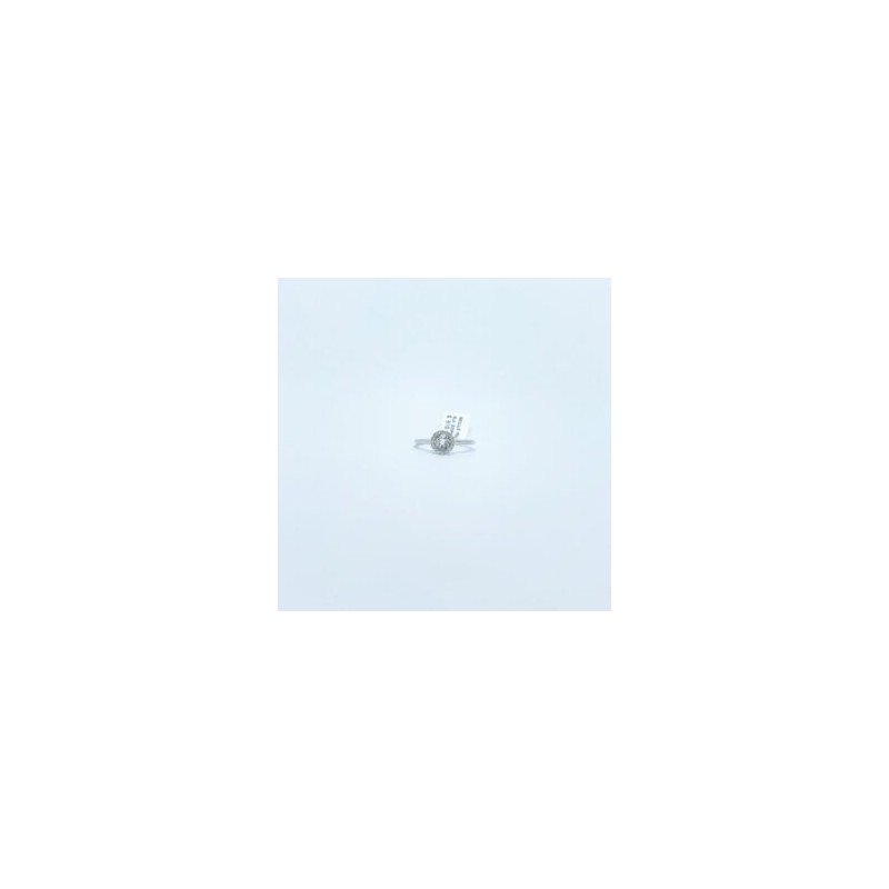 Anillo Topacio Blanco Con Halo De Diamantes – Victoria Fine Jewelry